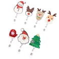 thumbnail image 3 of MasteelfCA 7 Pcs Support Rétractable pour Badges de Noël, Clips pour Badges en Feutre, 3 of 7