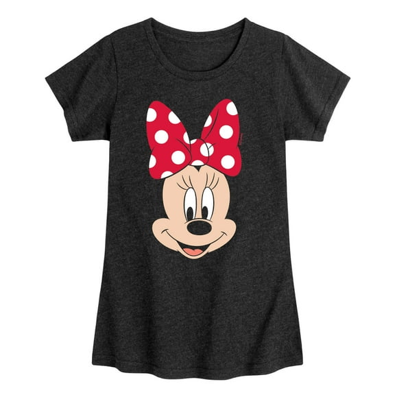 Mickey & Friends - Minnie Face - Toddler And Youth Girls Short Sleeve Graphic T-Shirt