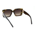 thumbnail image 4 of Womens Thick Plastic Butterfly Rectangle Designer Fashion Sunglasses Tortoise - Brown, 4 of 4