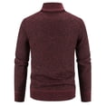thumbnail image 3 of LEEYNEER Men‘s Full Zip Fleece Sweater Jacket 2023 Fall Winter Knitted Thick Warm Sherpa Lined Long Sleeve Coat Casual Stand Collar Outerwear, 3 of 3