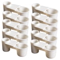 thumbnail image 2 of 10 dispensadores de agua de doble puerto para cacatúas, pollos y periquitos. Blanco, 2 of 8