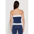 thumbnail image 5 of Womens Varsity Stripe Graphic Print Tube Top, 5 of 5