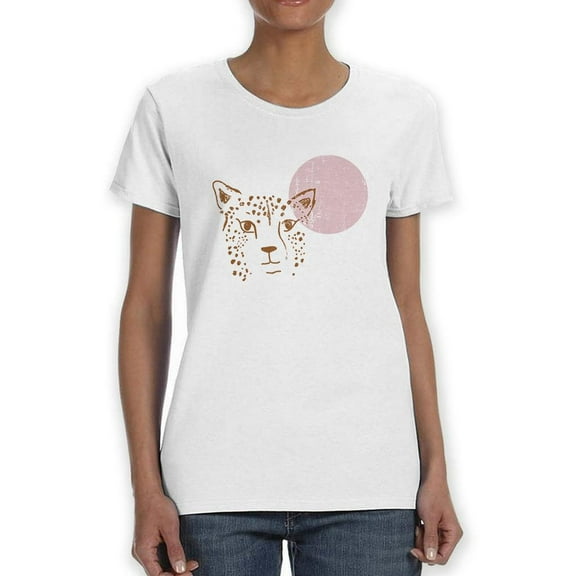 Leopard Face Portrait T-Shirt Women -Image by Shutterstock, Female Medium