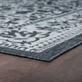 thumbnail image 5 of 2x10 Water Resistant, Indoor Outdoor Runner Rugs for Patios, Hallway, Entryway, Deck, Porch, Balcony or Kitchen | Outside Area Rug for Patio | Charcoal, Floral | Size: 2'3'' x 10', 5 of 8