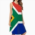 thumbnail image 2 of South African Flag Dress Elegant Party Dresses Evening Dresses Women Dress Sleeveless Dress Ladies Dresses, 2 of 4
