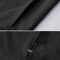 thumbnail image 5 of LODIENY Men's Hooded Softshell Jacket Lightweight Water Resistant Windproof Breathable Outdoor Hiking Coat with Multi Zipper Pockets Black XXXL, 5 of 9