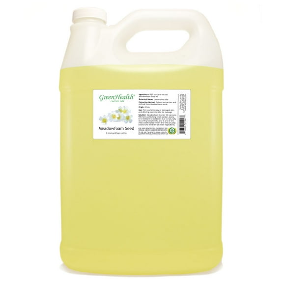 Meadowfoam Seed Carrier Oil - 1 Gallon - Clear Plastic Jug w/ Cap