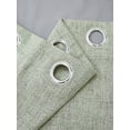thumbnail image 4 of Nvzi Linen Curtains 132*241CM- 1 slice Light Green Blackout, Thermal Insulated Window Drapes for Bedroom Living Room, Blackout Curtains for Privacy & Light Control, 4 of 4