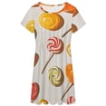thumbnail image 3 of Rainbow Lollipop Sundress Short Sleeve Dress Summer Women Clothes Dress for Women Dresses, 3 of 7