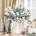 thumbnail image 3 of Dalrosia 40PCS Berry Stems Pine Branches with Snow Artificial Christmas Picks Floral Pine Cones Faux Stems Spray Christmas Tree Picks Artificial Pine Branches Holly Pine Sprigs for Crafts, 3 of 4