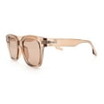 thumbnail image 5 of Womens Fun Pop Color Oversized Horn Rim Retro Plastic Fashion Sunglasses [Beige], 5 of 7
