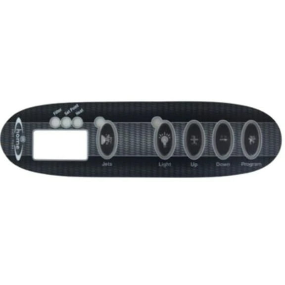 Hot Tub Compatible With Dimension One Spas Upper Control Inlay, 1-Pump, @Home Spas, 2000  DIMN001-80