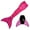 Bahama Pink - Pink Monofin, variant on Sun Tail Mermaid Borealis Mermaid Tail & Pink Monofin Swimsuit (Women's), Size Medium 6/7