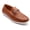 Tan, variant on Mens Walk Faux Leather Slip-On Loafers