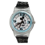 Disney's Mickey Mouse Black and White Gel Band Watch (30mm)