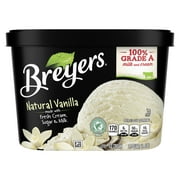Breyers Natural Vanilla Ice Cream Gluten-Free Kosher Dairy Milk, 1.5 Quart