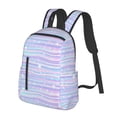 thumbnail image 2 of Daiia Striped Gradient School Backpack for Men and Women Lightweight Backpack Durable Backpack Water-Resistant,Travel,Work Bag, 2 of 9