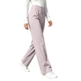 thumbnail image 3 of Womens Quick Dry Casual Pants, Straight Leg Elastic Waist Stretch Breathable Athletic Trousers, Walking Hiking Jogging Fitness Sports Wear | VerBelle,Pink S, 3 of 7