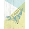 thumbnail image 3 of Gango Home Decor Contemporary Be Kind Fox & Rawr Dinosaur by Misty Michelle (Ready to Hang); Two 12x16in Distressed Framed Prints, 3 of 5