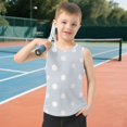 thumbnail image 6 of Gentle Background with Pink White Dots Vest Undershirt Tank Top Sleeveless Quick Dry S, 6 of 7