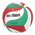 thumbnail image 3 of Balón de Voleibol Molten V5M2200 No.5 PU Laminado Tricolor Verde/Blanco/Rojo, 3 of 5