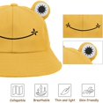 thumbnail image 4 of Sombrero de rana, sombrero de cubo para el sol para mujer, sombrero de cubo de rana, sombrero de cubo transpirable plegable para exteriores de verano para mujer Xemadio LKX-0698-6, 4 of 7