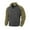 Beige, variant on dGslk Men's Outdoor Casual Sports Fleece-Lined Warm Stand-Up Collar Pullover Color-Blocked Zipper Hoodie Army Green L