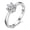Silver-Women, variant on Men's Platinum Plated Wedding Band Engagement Ring with Round Cubic Zirconia CZ Matching Anniversary Jewelry J002 (Male, Size 6)
