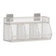 thumbnail image 4 of Cesta colgante de pared, tarros de especias, soporte para estante, estantes de despensa, cesta resistente para frutas y verduras, cesta organizadora 3 rejillas, 4 of 9