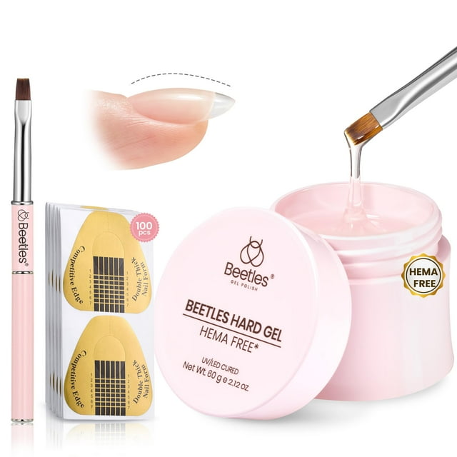 Gel duro para extender y fortalecer las uñas, escarabajos, sin hemas