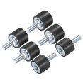 thumbnail image 1 of 6 Pack M8x23mm Thread Studs Rubber Shock 25x20mm Male Female 6 Pack M8 Lock Nuts, 1 of 6