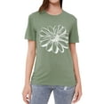 thumbnail image 6 of Women Flower Graphic Printed T-Shirt,S, 6 of 9
