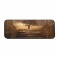 thumbnail image 1 of Tree Computer Mouse Pad, Treet Entrance with Stone Stairs Sun Rays Cloudy Sky Winter Landscape Monochromic View, Rectangle Non-Slip Rubber Mousepad Large, 31" x 12" Gaming Size, Brown, by Ambesonne, 1 of 2