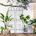 thumbnail image 2 of 2 Pack Metal Garden Trellis 86.7"H x 19.7"L Rustproof Trellis for Climbing Plants Outdoor Flower Support, 2 of 7
