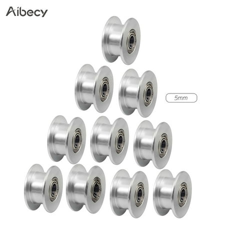 Aibecy Idle Pulley Gear Wheel Aluminium Idler Gear Teeth 3mm/4mm/5mm Core Diameter 3D Printers Parts for GT2 6mm Wide Timing Belt Pack of (Best Aero Wheels For The Money)