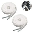 thumbnail image 2 of 2 Pair Flat Shoe laces Shoelaces for Athletic Running Sneakers Shoes Boot Strings, 2 of 8