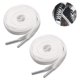 thumbnail image 2 of 2 pares de cordones planos para zapatos, cordones para zapatillas deportivas, zapatillas, zapatos, cordones para botas, blanco, 120CM, 2 of 8