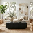 thumbnail image 4 of Evelyn&Zoe Reyes 48" Wide Rectangular Coffee Table, Black Grain, 4 of 7
