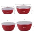 thumbnail image 3 of Set of 4 Plastic Prep Meal Bowls, Food Storage Containerswith Lids, Microwave and Dishwasher Safe, Ideal for Baking, Prepping, Cooking and Serving Food (Green), 3 of 8
