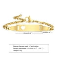 thumbnail image 2 of DAYEH Personalized Name ID Bracelet, Stainless Steel Curb Chain with Crown, Hypoallergenic, 2 of 4