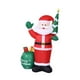 thumbnail image 1 of Papá inflable navideño con LED incorporado, juguete inflable de 1,8 m, decoración navideña para fiestas, patios, festivales y porches., 1 of 9