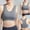 Gray, variant on Women Bras Plus Size Sports Underwear Yoga Wear Running Back Training Shock-Proof Vest Breasted Bra