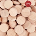 thumbnail image 2 of Beech Wooden Round Pieces DIY Accessories BurlyWood 25x8mm, 2 of 7
