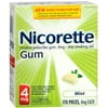 Nicorette Mint Gum, 170 Each (Pack of 6)