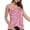 Pink, variant on Fashion Women V Printed Broken Flowers Sleeveless Shirt Casual Summer Tank Top Blouse, S, Green