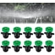 thumbnail image 1 of 10 cabezales de rociadores automáticos giratorios de 1/2 pulgada, microaspersores, aspersores de boquilla micro giratoria de 360 grados, cabezal de rociador de riego automático universal para césped,, 1 of 7