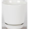 thumbnail image 1 of Platillo de cerámica Planter Border Concepts, 15 cm, blanco, 6 unidades, 1 of 1
