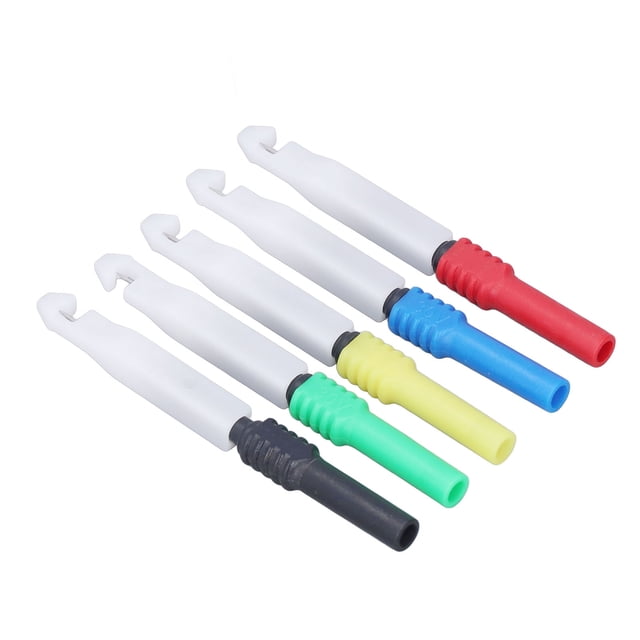 Agujas de PrueBa Multímetro, Sondas de Prueba de 0.7 mm 30 VAC-60VDC Alta ConfiabiliDad 5pcs / Establecer una textura Sin Deslizamiento fácil de conectar con envolta para para