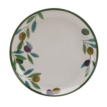 Better Homes and Gardens Durable Bamboo Melamine Olive Dinner Plate, 10.75-Inch