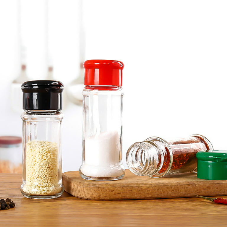 Multi-functional Spice Jar with Lid - Clear, Detachable, Reusable